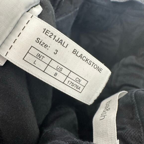 Ba&sh Womens Jalia Cropped High Rise Tapered Leg Jeans in Black Size 3 / US 8 - Picture 5 of 16